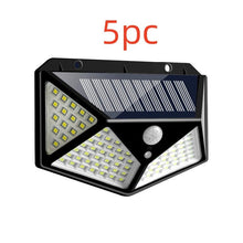 Load image into Gallery viewer, 100LED solar wall light