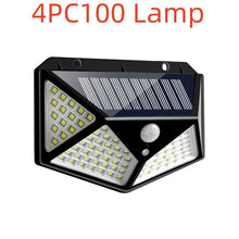 Load image into Gallery viewer, 100LED solar wall light