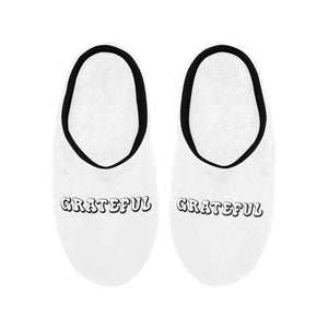 GRATEFUL SLIPPERS Men's Non-Slip Cotton Slippers (Model 0602)